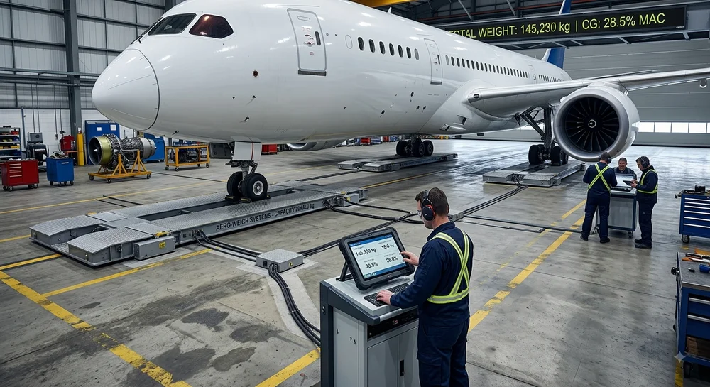 Aircraft platform Weighing 